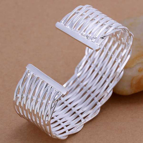 floating charms silver Bracelet & Bangle Flat Waved women bracelet jewerly accessories SMTB 11 ELY