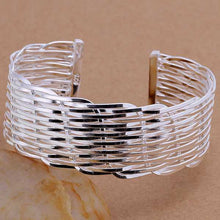 floating charms silver Bracelet & Bangle Flat Waved women bracelet jewerly accessories SMTB 11 ELY