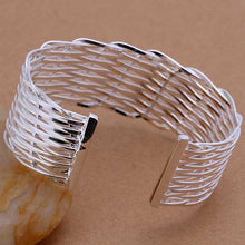 floating charms silver Bracelet & Bangle Flat Waved women bracelet jewerly accessories SMTB 11 ELY