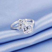 floating charms silver Engagement rings Butterflies men ring Factory337 ELY