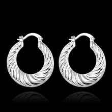 floating charms silver earing Screw thread clip cufflinks wedding 697 ELY