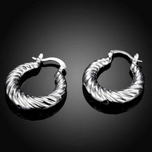 floating charms silver earing Screw thread clip cufflinks wedding 697 ELY