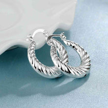 floating charms silver earing Screw thread clip cufflinks wedding 697 ELY