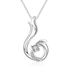 floating charms silver necklace go from fire collares men jewelry213 ELY