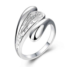 floating charms silver plated Engagement rings 3 line stone anillos bijoux women 28 ELY