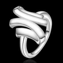 floating charms silver plated Engagement rings 3 line stone anillos bijoux women 28 ELY