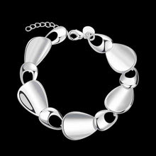 floating charms silver plated bracelet charms Multi chip chain friendship bracelets bijoux women465 ELY
