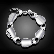 floating charms silver plated bracelet charms Multi chip chain friendship bracelets bijoux women465 ELY