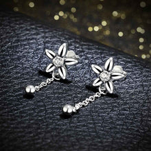 floating charms silver plated earings flower stud ear cuff horloge ELY