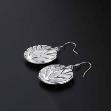 floating charms silver plated earrings sand round cattle drop cufflinks love ELY