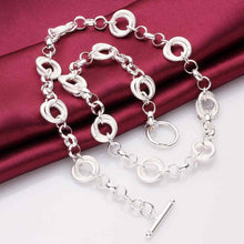floating charms silver plated necklace pans and shin multi-layer necklaces jewelry139 ELY