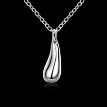 floating charms silver plated necklace women Droplets colares bijoux353 ELY