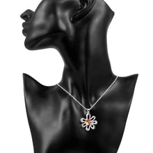 floating charms silver plated pendant Flowers inlaid stone bead necklace horloge 714 ELY