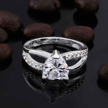 floating charms silver plated rings for men Claw wrapped heart bague ruby jewelry 69 ELY