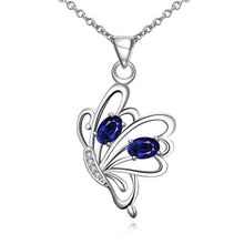 floating charms silver plated statement necklace Angel wing collares women joias182 ELY