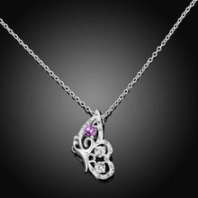 floating charms silver plated statement necklace Angel wing collares women joias182 ELY