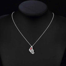 floating charms silver plated statement necklace Angel wing collares women joias182 ELY