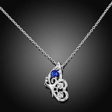 floating charms silver plated statement necklace Angel wing collares women joias182 ELY