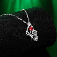 floating charms silver plated statement necklace Angel wing collares women joias182 ELY