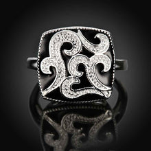 floating charms silver rings Square baking anillos Hand Madeball 675 ELY