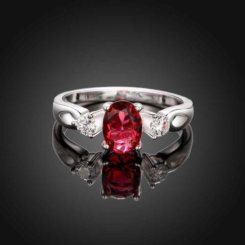 floating charms silver rings insets gem anel masculino ruby jewelry1 7 ELY