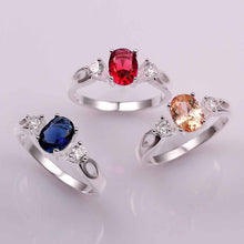 floating charms silver rings insets gem anel masculino ruby jewelry1 7 ELY