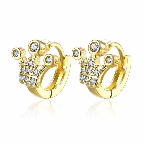 online shopping india 18K Gold Plating clip on earrings Three footprints clip kupe joyas 37 ELY