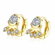 online shopping india 18K Gold Plating clip on earrings Three footprints clip kupe joyas 37 ELY