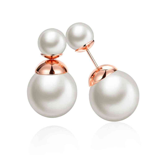 online shopping india 18K Gold Plating earings jewelry pearl bead stud pendientes sport 348 ELY