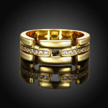 online shopping india 18K Gold Plating wedding rings Crystal Bridges anillos bone SKGR394 ELY
