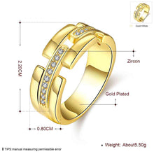 online shopping india 18K Gold Plating wedding rings Crystal Bridges anillos bone SKGR394 ELY