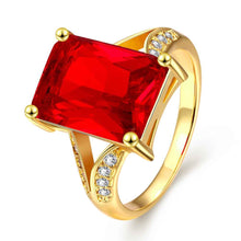 online shopping india 18K Gold Plating wedding rings big ruby men ring collier plastron femme144 ELY