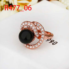 online shopping india 18K Gold Plated Engagement rings black beads prices in euros wedding decoration247 ELY