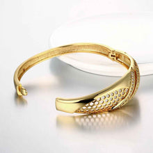 online shopping india 18K Gold Plated friendship bangle Hollow twill women bracelet wedding decoration HBZ 2 ELY