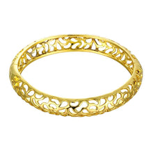 online shopping india 18K Gold Plated friendship bangle Hollow twill women bracelet wedding decoration HBZ 2 ELY