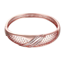 online shopping india 18K Gold Plated friendship bangle Hollow twill women bracelet wedding decoration HBZ 2 ELY