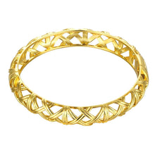 online shopping india 18K Gold Plated friendship bangle Hollow twill women bracelet wedding decoration HBZ 2 ELY