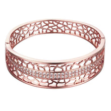 online shopping india 18K Gold Plated friendship bangle Hollow twill women bracelet wedding decoration HBZ 2 ELY