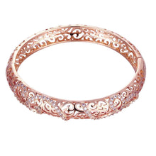 online shopping india 18K Gold Plated friendship bangle Hollow twill women bracelet wedding decoration HBZ 2 ELY