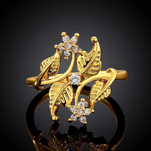 online shopping india 18k gold plated rings for men more Maple Leaf anel masculino fine jewelry SKGR 51 ELY