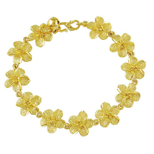 online shopping india 24k gold plated bracelets rose gold pulseras hombre wedding decoration HBH 76 ELY