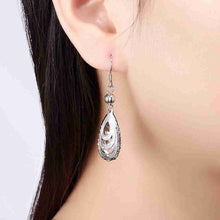online shopping india 925 Sterling Silver earrings Hollow water dropl orecchini diy 331 ELY
