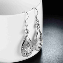 online shopping india 925 Sterling Silver earrings Hollow water dropl orecchini diy 331 ELY