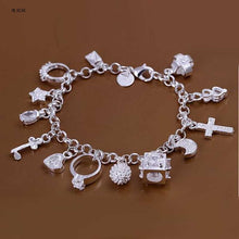 online shopping india silver With 13 Charms men bracelet horloge144 ELY