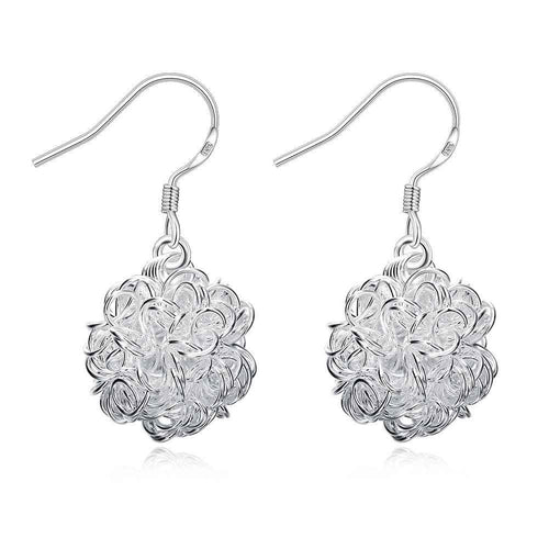 online shopping india silver earings jewelry Tennis Ball drop pendientes charm 76 ELY
