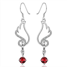 online shopping india silver earings wing red stone drop cufflinks margarida 21 ELY