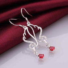 online shopping india silver earings wing red stone drop cufflinks margarida 21 ELY