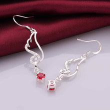 online shopping india silver earings wing red stone drop cufflinks margarida 21 ELY