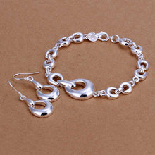 online shopping india silver jewelry sets Horseshoe Bracelet Earrings african jewelry set bijoux 81 ELY