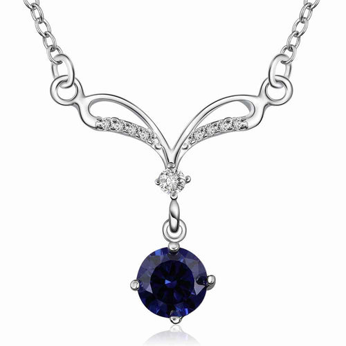 online shopping india silver pendants sapphire choker Costume Jewellery 528 ELY